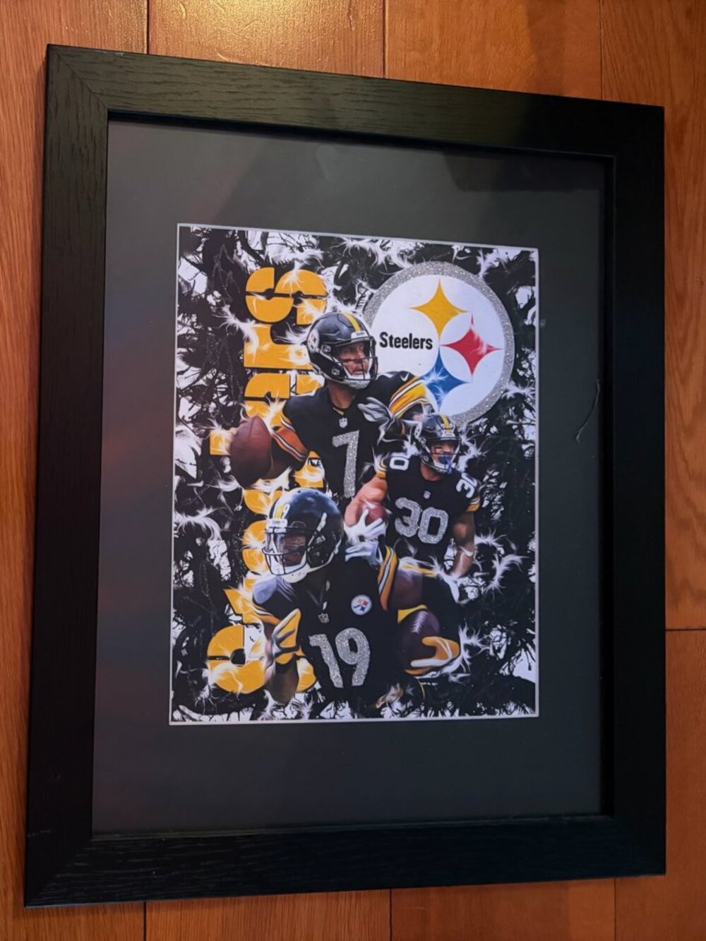 Pittsburgh Steelers Framed Fan Art Collage - Roethlisberger Bell Smith-Schuster